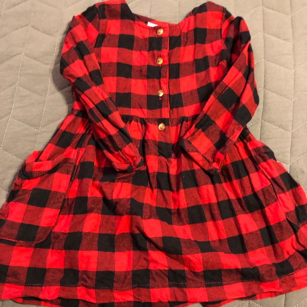 New Carters plaid dress for baby girl